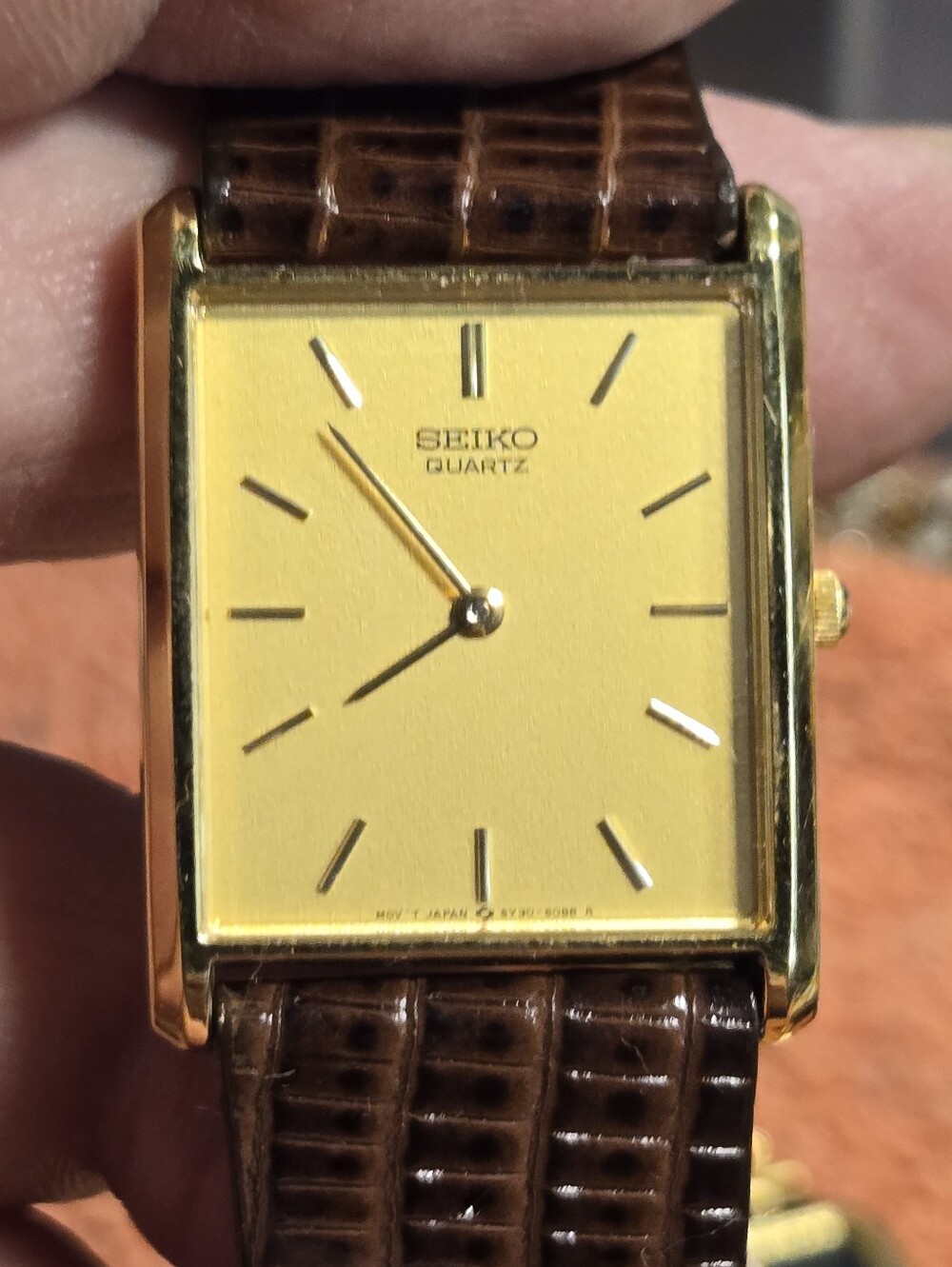 Vintage 1990s Seiko tank in amazing condition with original band